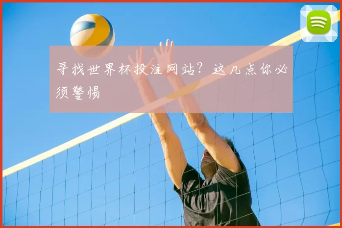 寻找世界杯投注网站?这几点你必须警惕